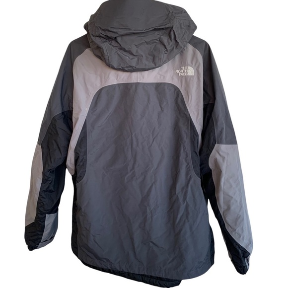 The North Face Men's Jacket Large Gray Black With Liner Hyvent Winter Coat - Picture 4 of 10